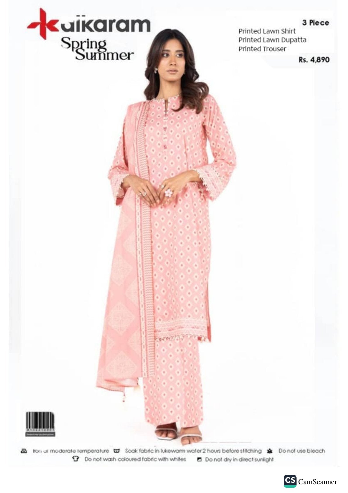 Alkaram lawn 3Piece