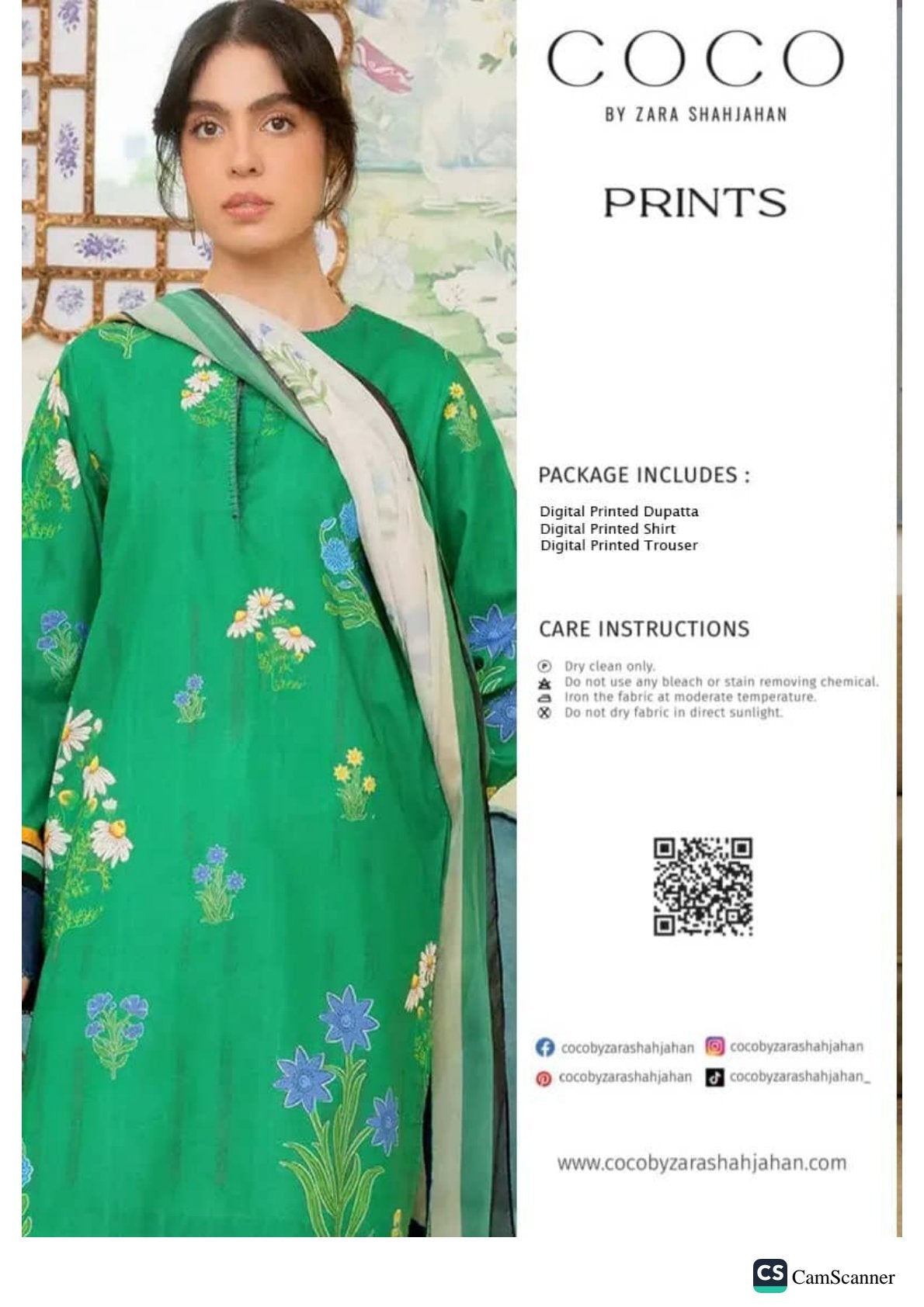 Coco print by Zara Shahjahan Lawn 3pc | Printed