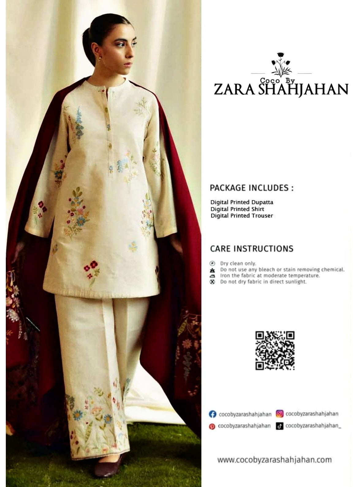 Zara Shahjahan Printed Lawn 3pc