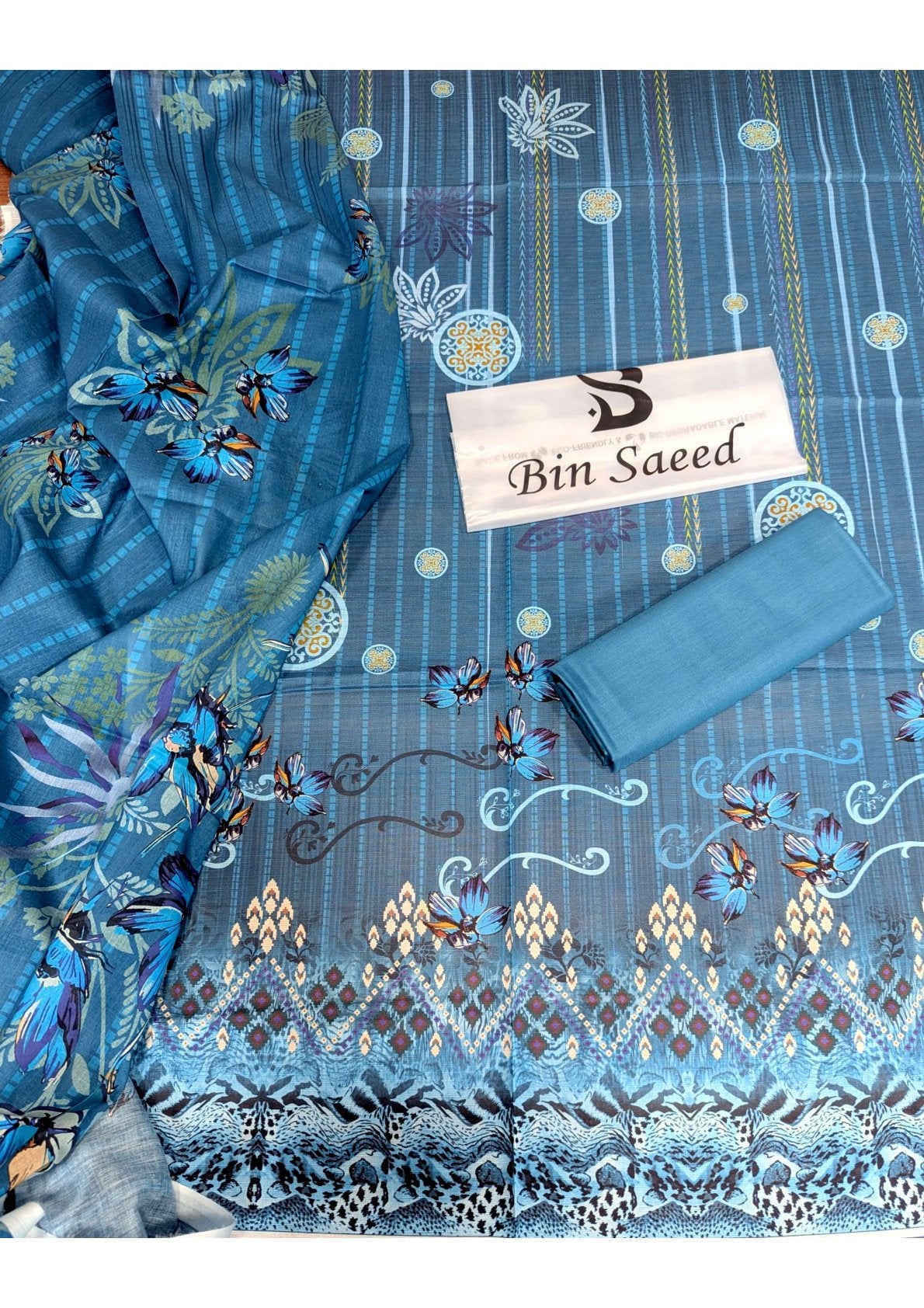 BIN SAEED (BANA DORA) LAWN (2025) 3 piece Vol No 2