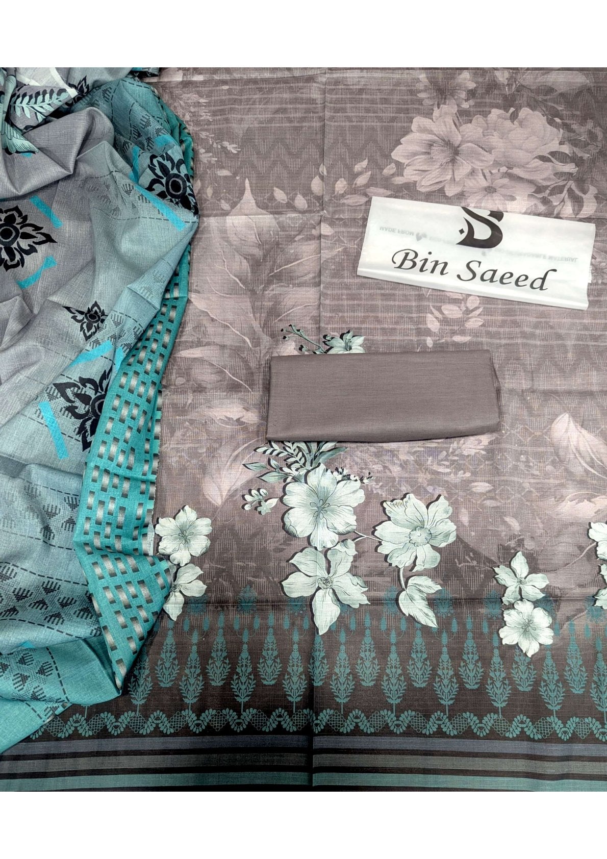 BIN SAEED (BANA DORA) LAWN (2025) 3 piece Vol No 2