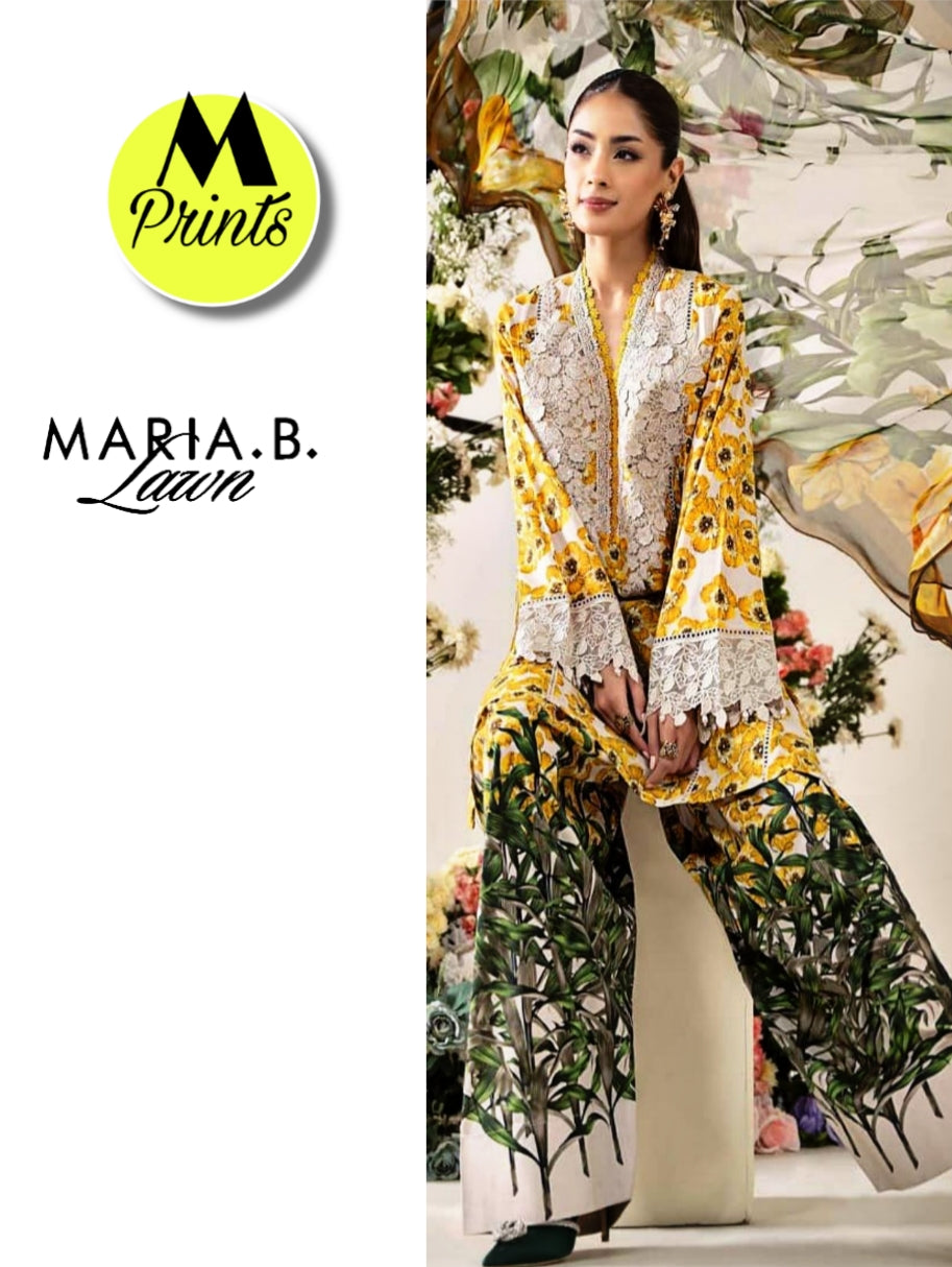 M PRINTS LAWN 3PC BY MARIA B