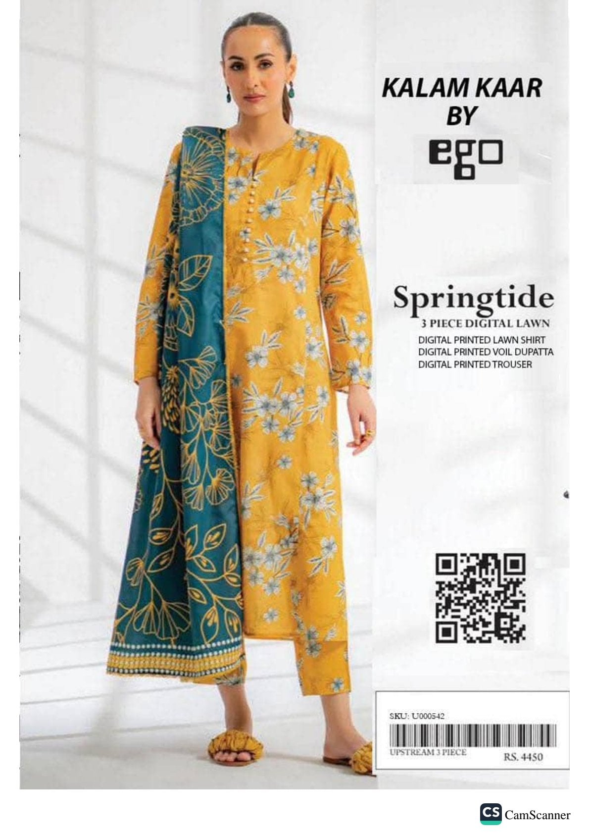🌟QALAMKAR BY✨ EGO 3 PIECE