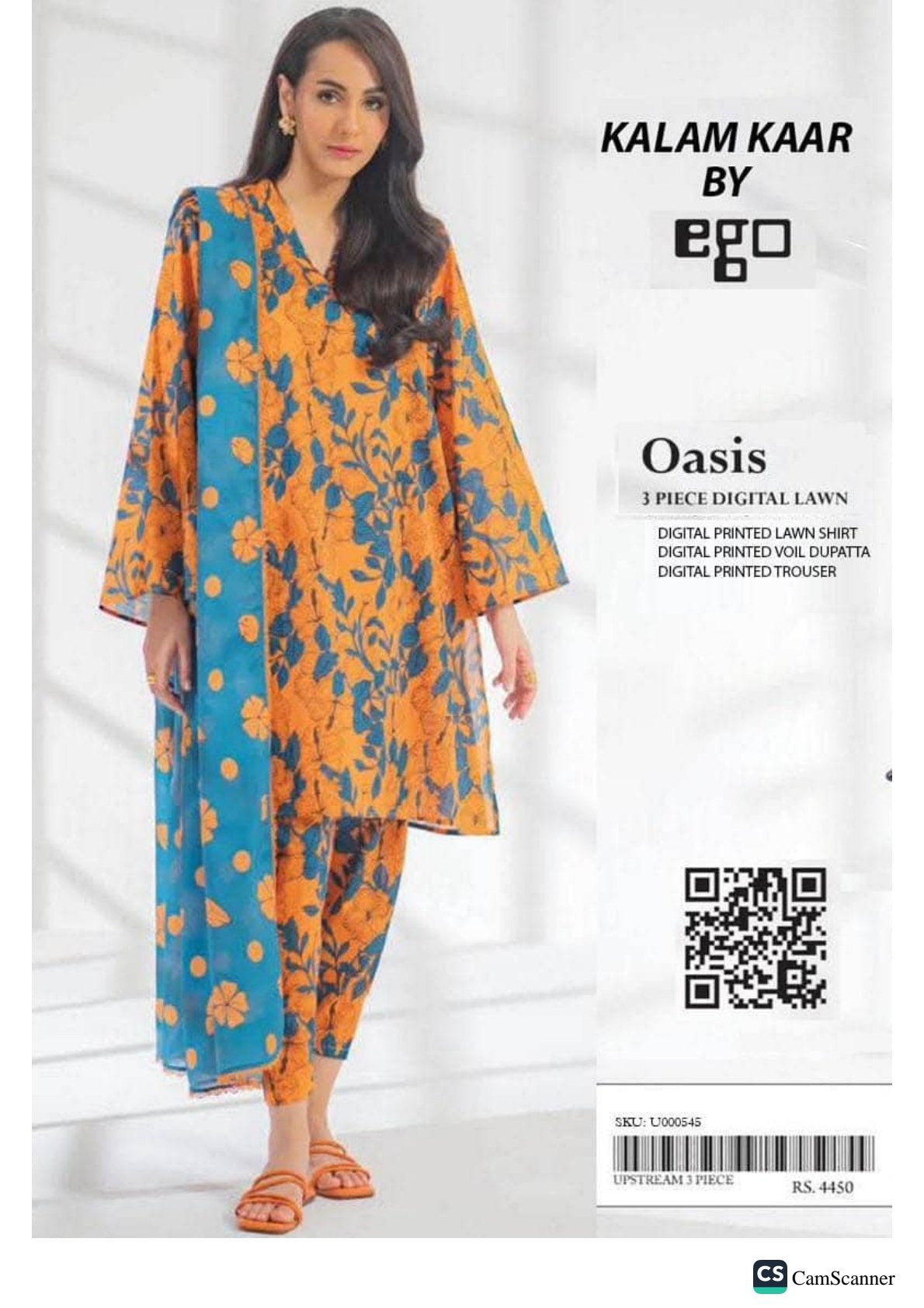 🌟QALAMKAR BY✨ EGO 3 PIECE