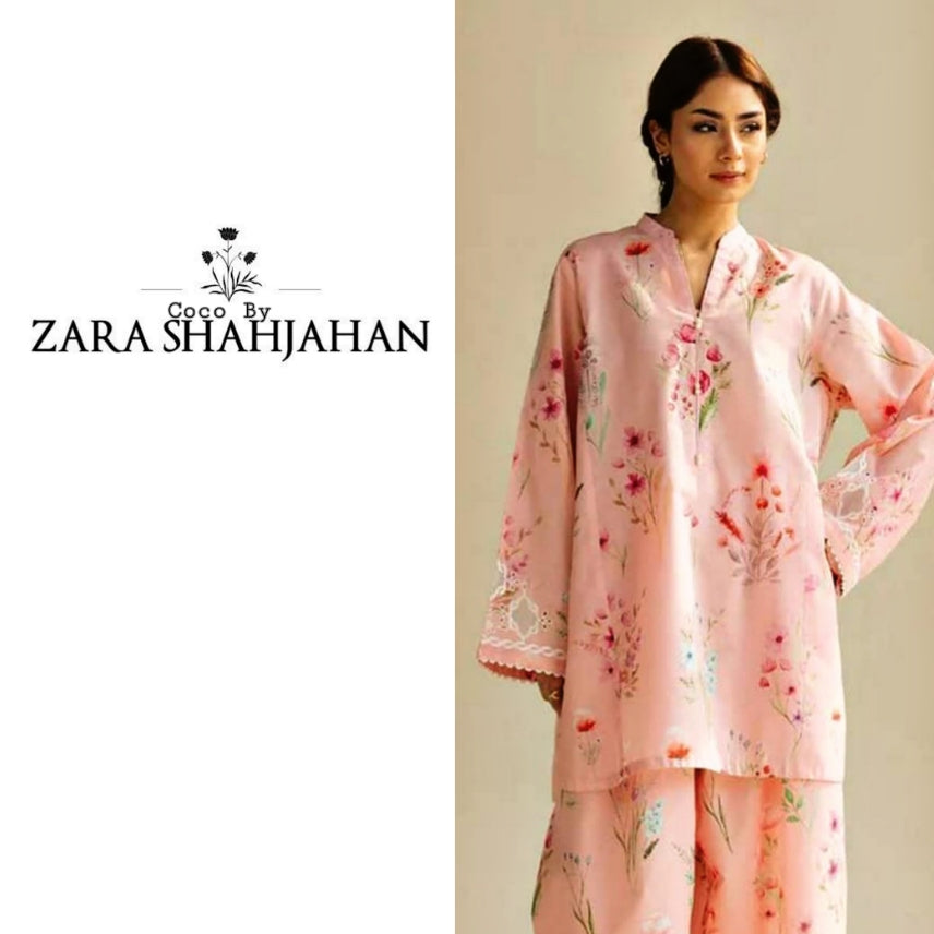 Zara Shahjahan Printed Lawn 3pc