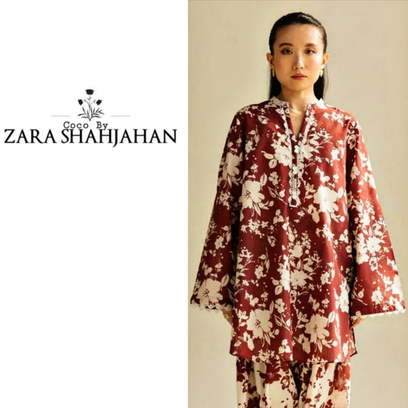 Zara Shahjahan Printed Lawn 3pc