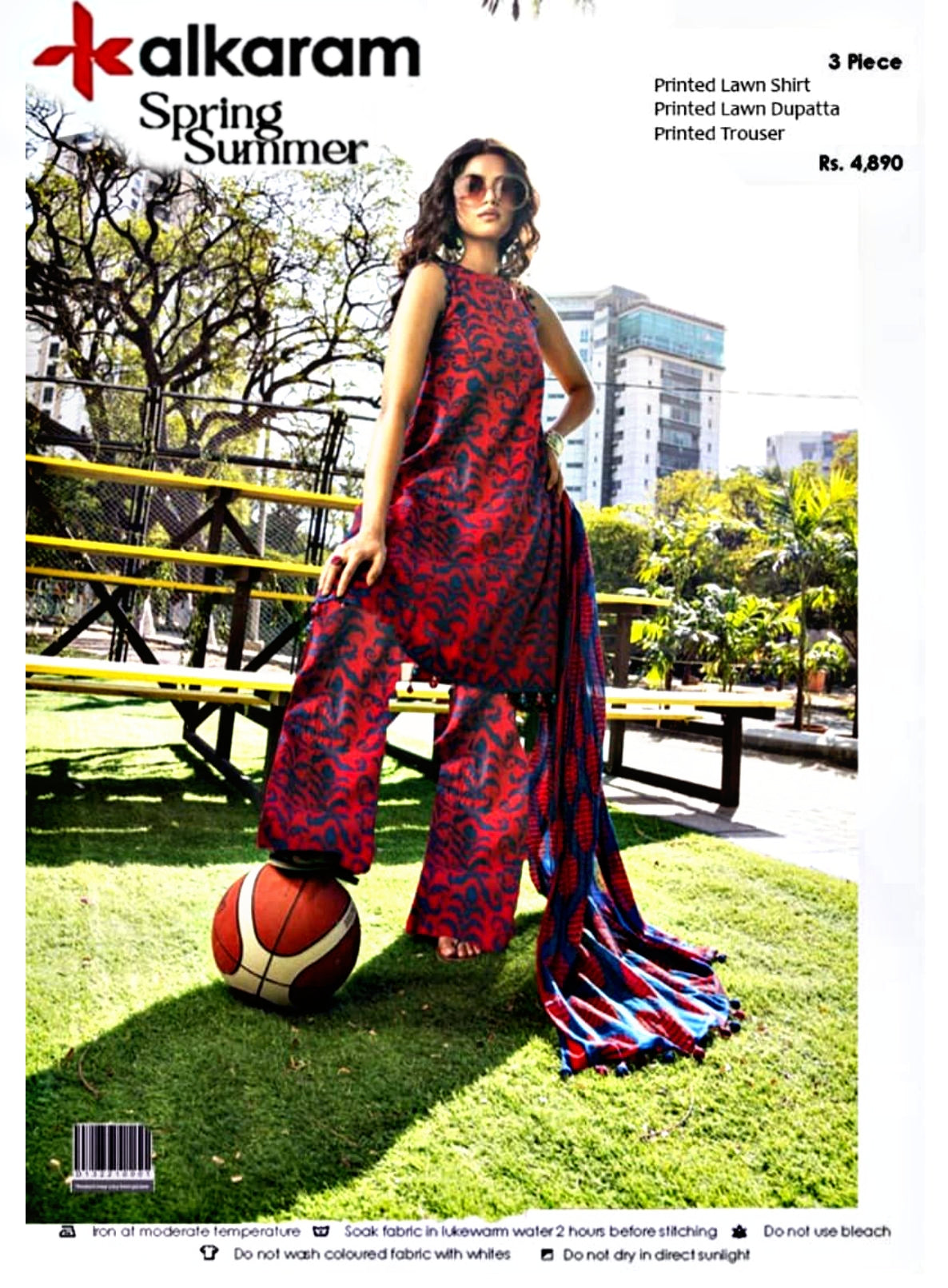 Alkaram Premium Printed Lawn 3pc