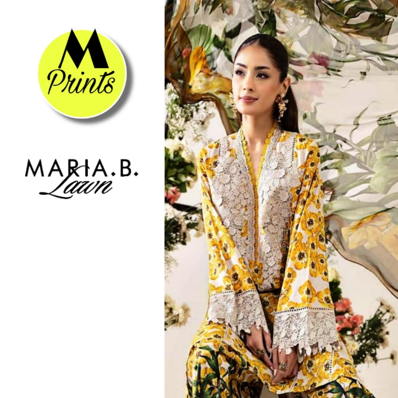M PRINTS LAWN 3PC BY MARIA B