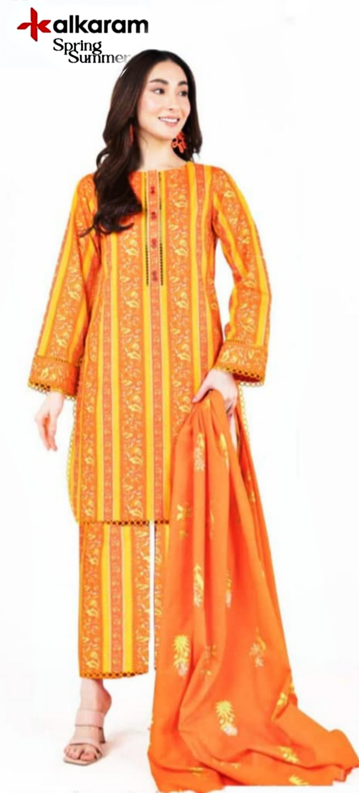 Alkaram Premium Printed Lawn 3pc