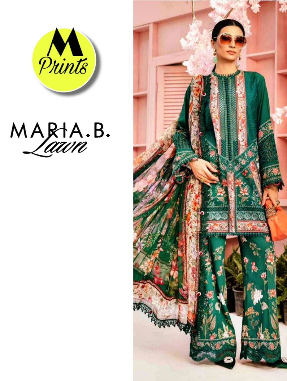 M PRINTS LAWN 3PC BY MARIA B
