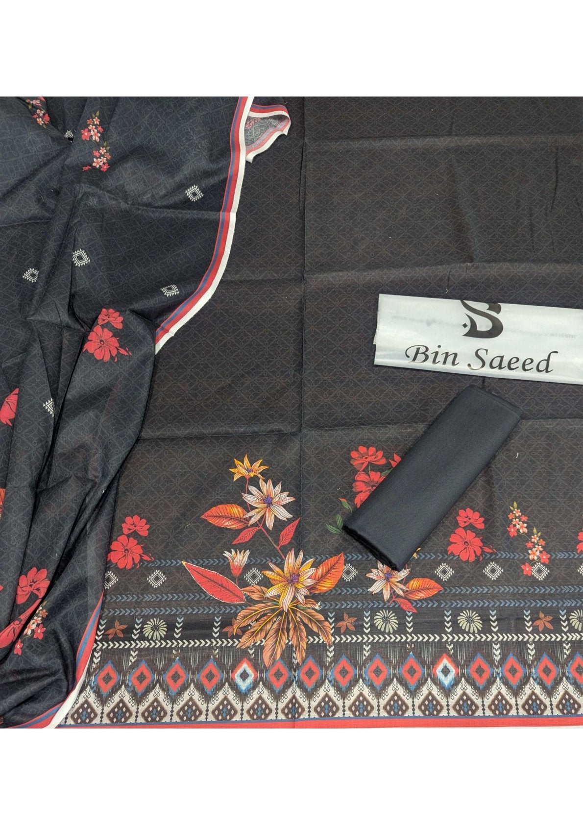 BIN SAEED (BANA DORA) LAWN (2025) 3 piece Vol No 2