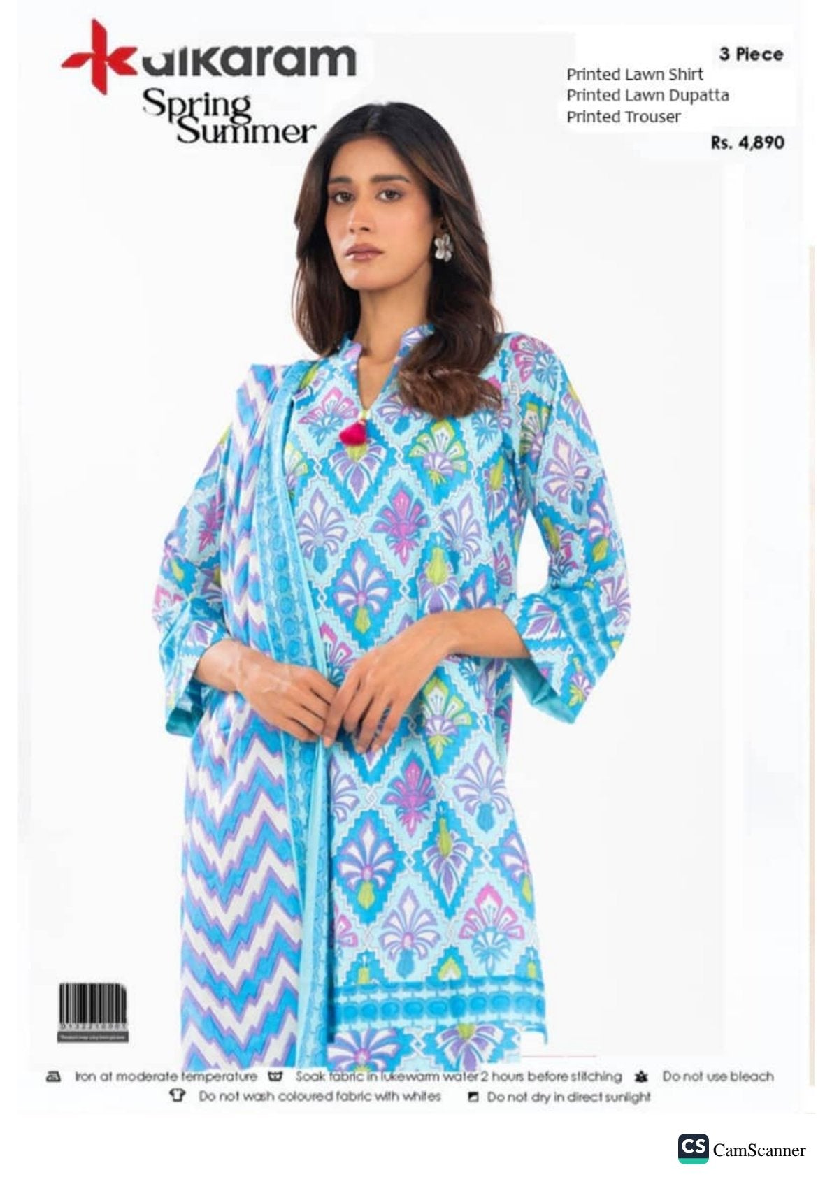 Alkaram lawn 3Piece