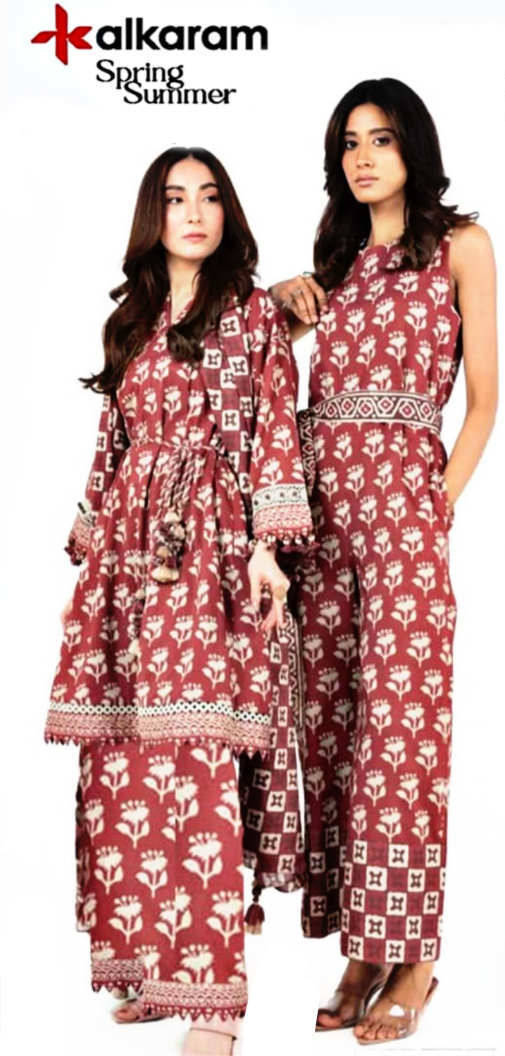 Alkaram Premium Printed Lawn 3pc