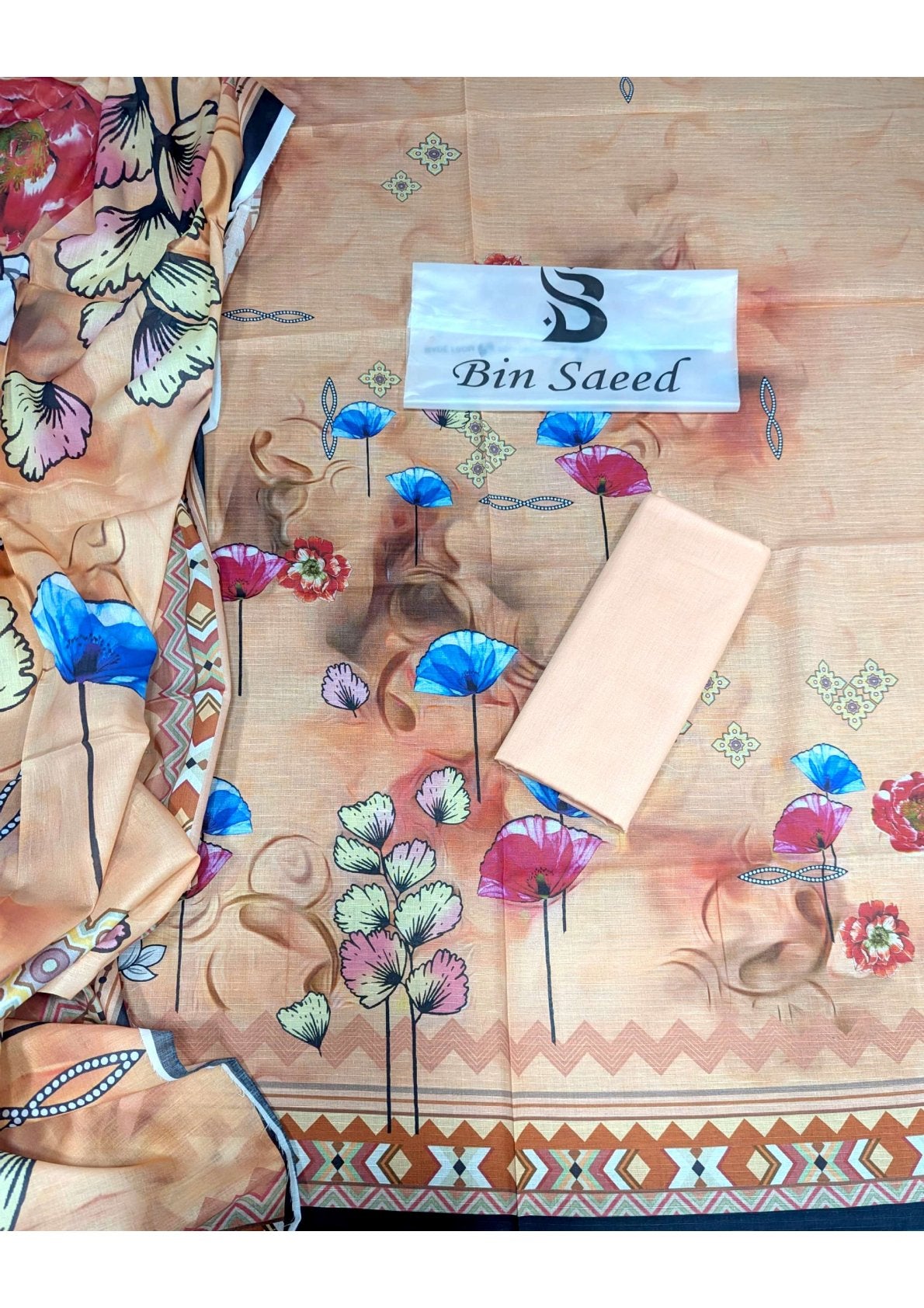 BIN SAEED (BANA DORA) LAWN (2025) 3 piece Vol No 2