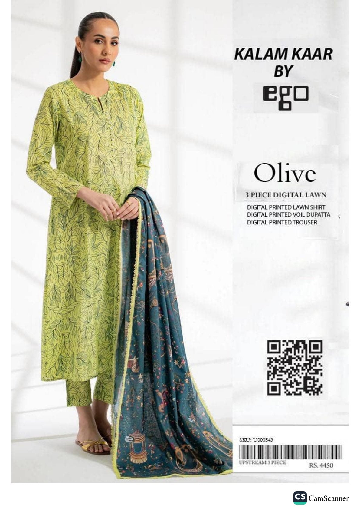 🌟QALAMKAR BY✨ EGO 3 PIECE