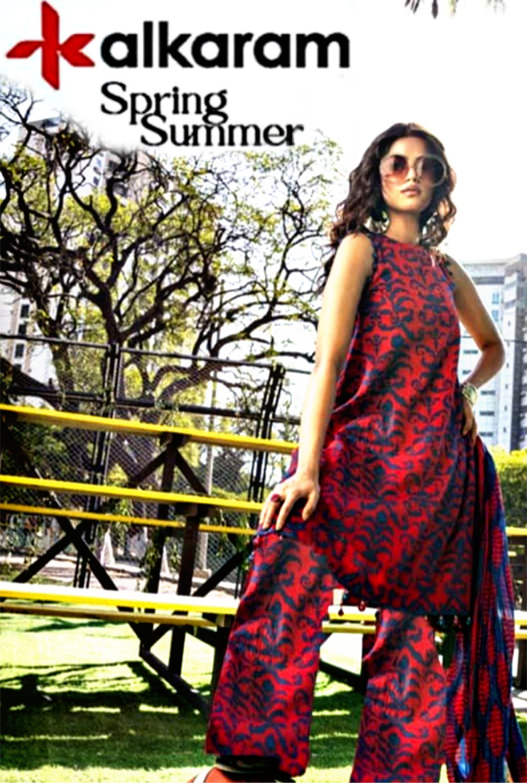 Alkaram Premium Printed Lawn 3pc
