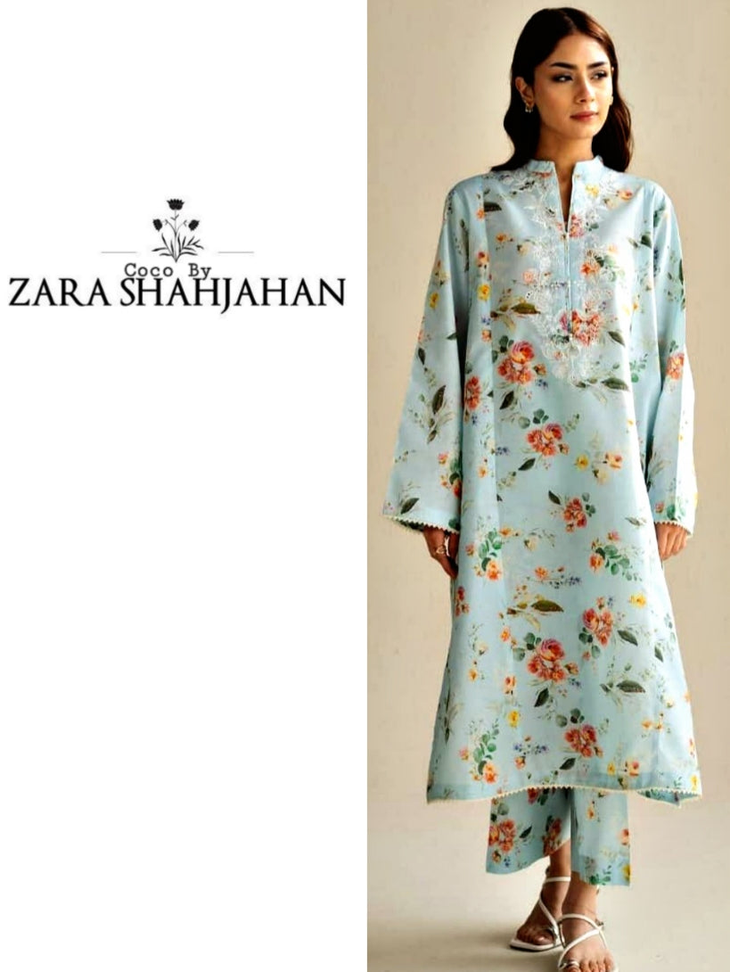 Zara Shahjahan Printed Lawn 3pc