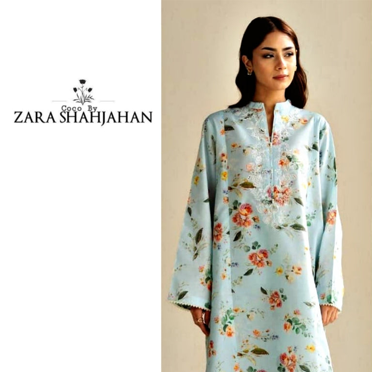 Zara Shahjahan Printed Lawn 3pc