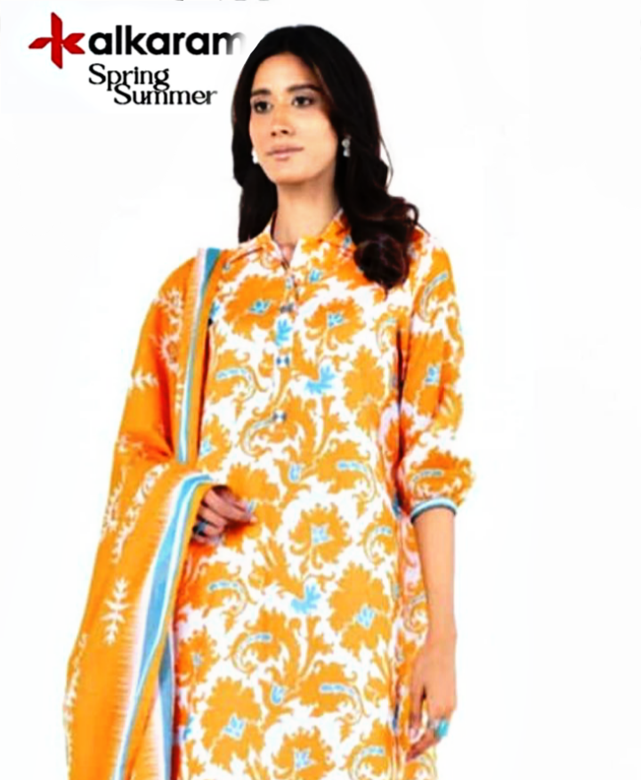 Alkaram Premium Printed Lawn 3pc