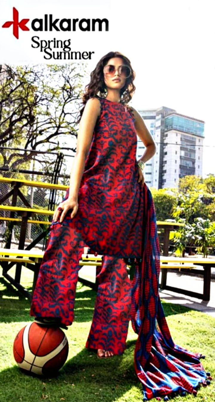 Alkaram Premium Printed Lawn 3pc