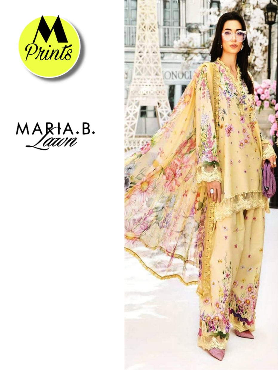 M PRINTS LAWN 3PC BY MARIA B