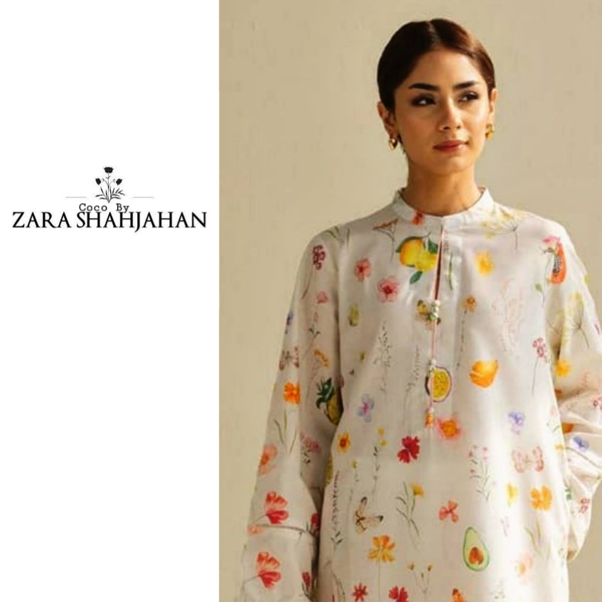 Zara Shahjahan Printed Lawn 3pc