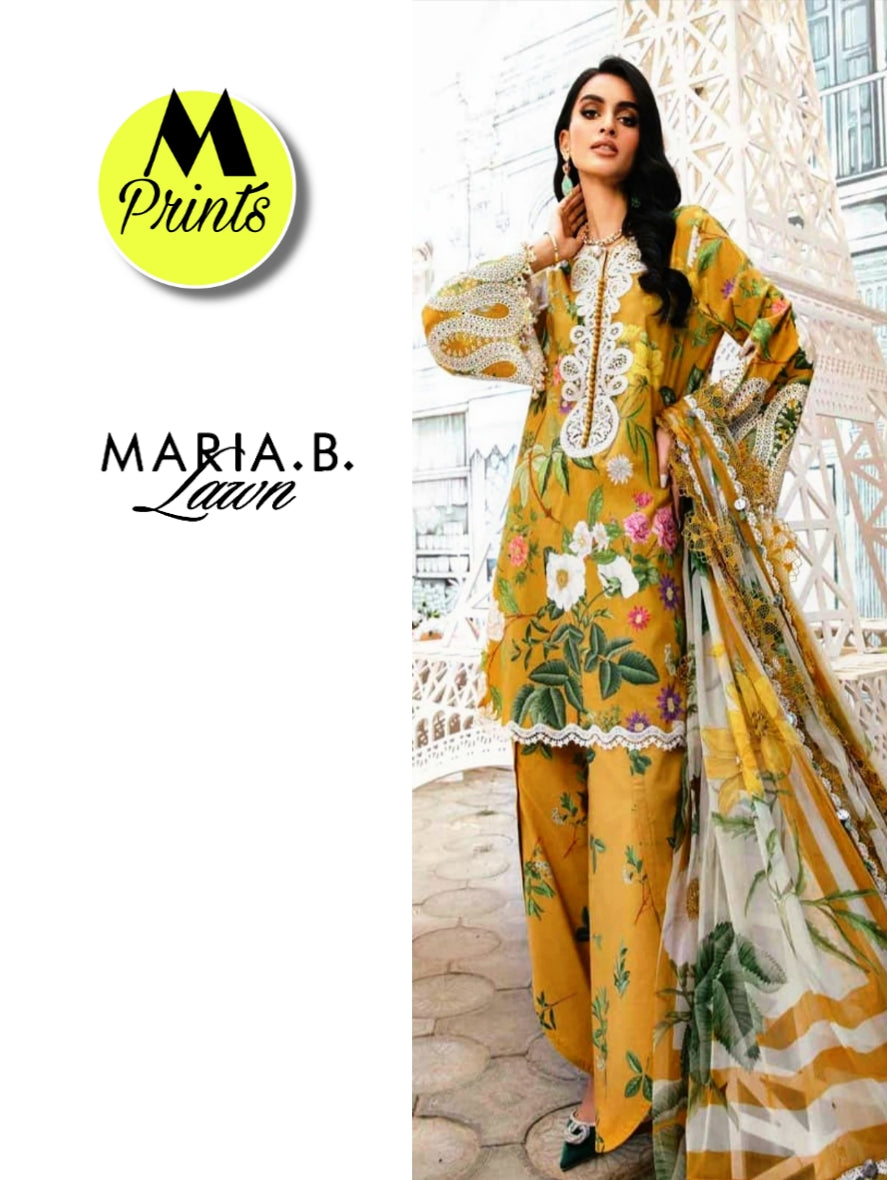 M PRINTS LAWN 3PC BY MARIA B