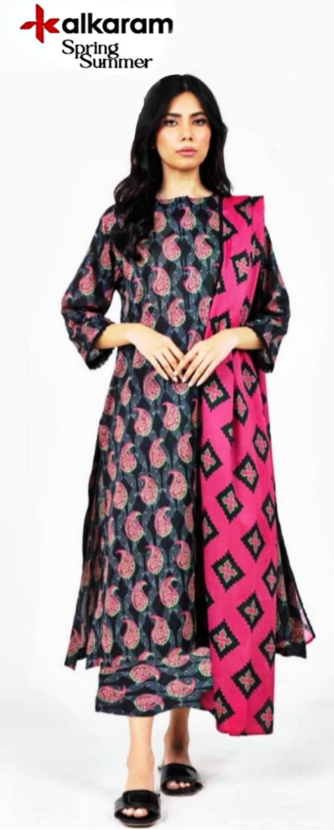 Alkaram Premium Printed Lawn 3pc