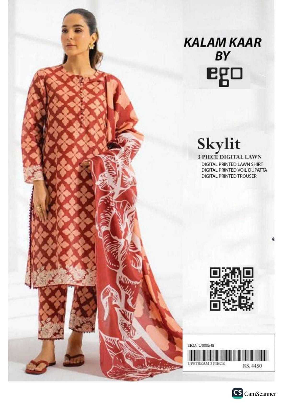 🌟QALAMKAR BY✨ EGO 3 PIECE
