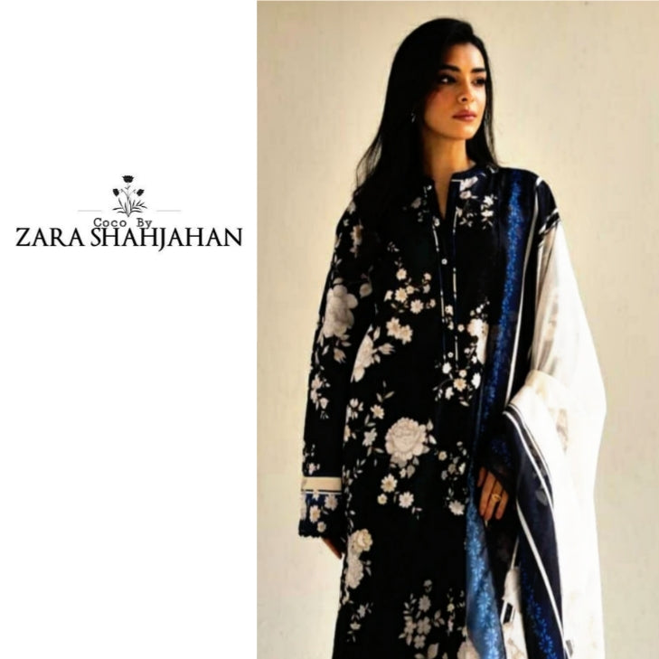 Zara Shahjahan Printed Lawn 3pc