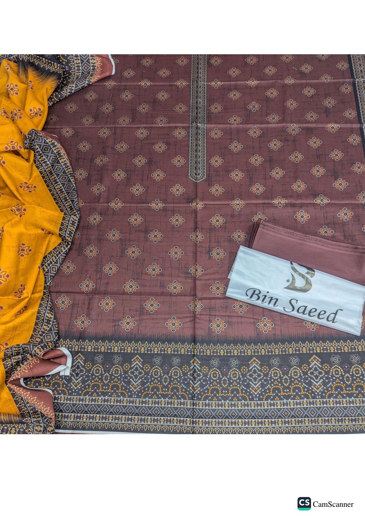 BIN SAEED BRAND (LAWN) 3 piece (2025)