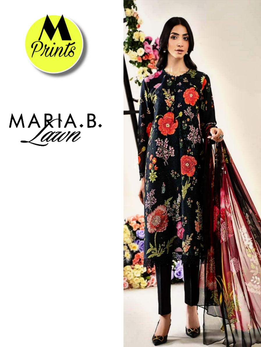 M PRINTS LAWN 3PC BY MARIA B