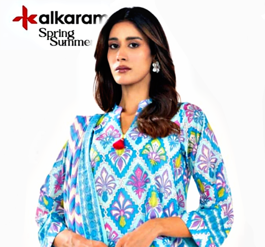 Alkaram Premium Printed Lawn 3pc