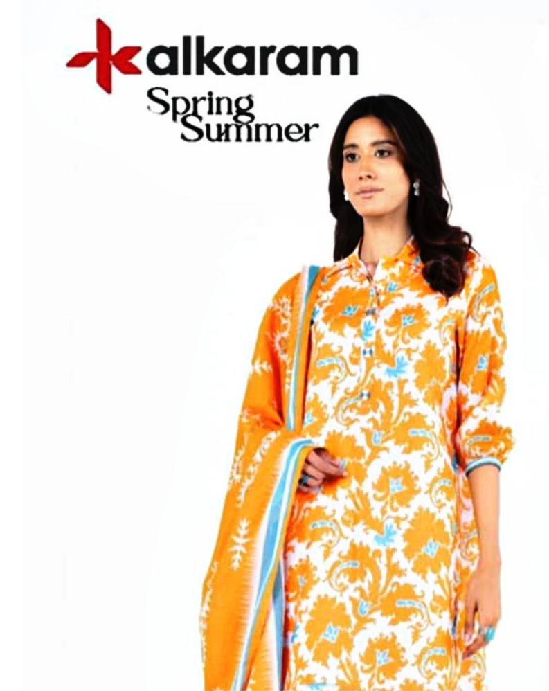 Alkaram Premium Printed Lawn 3pc