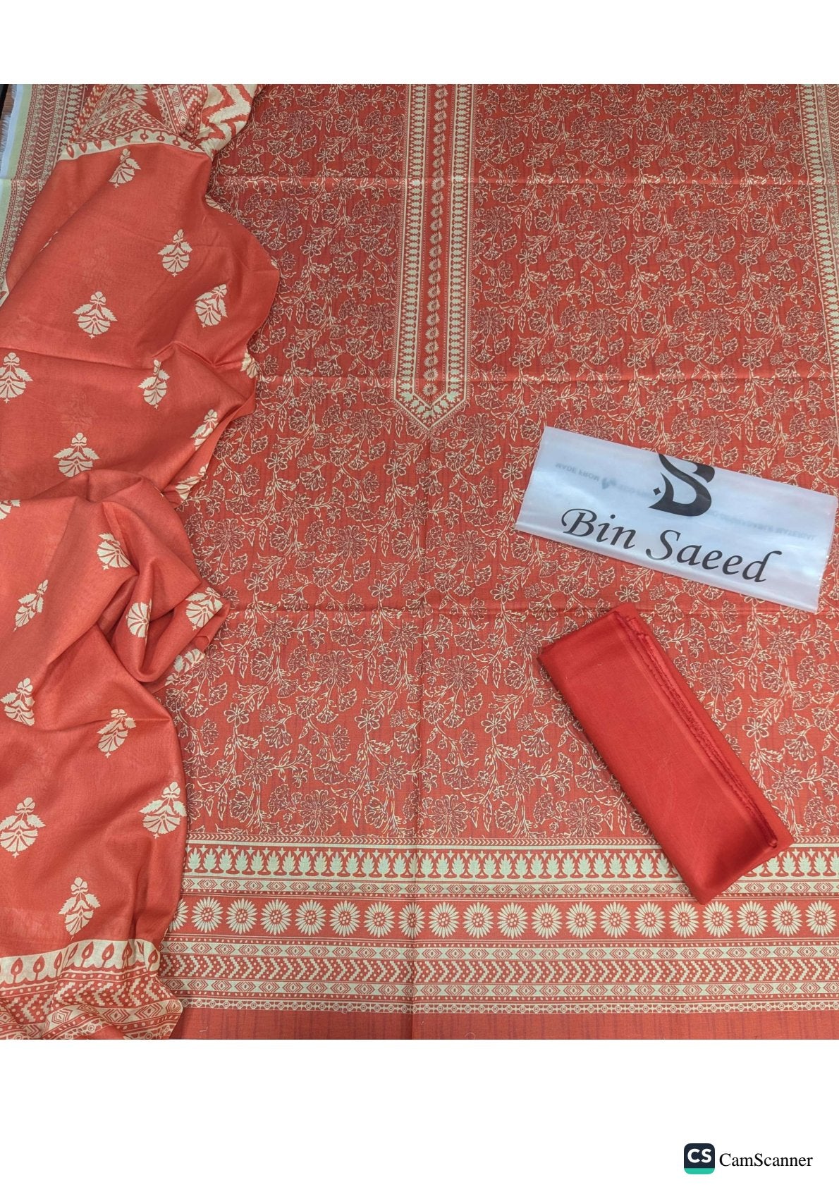 BIN SAEED BRAND (LAWN) 3 piece (2025)