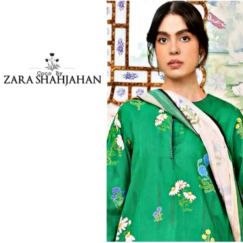 Zara Shahjahan Printed Lawn 3pc