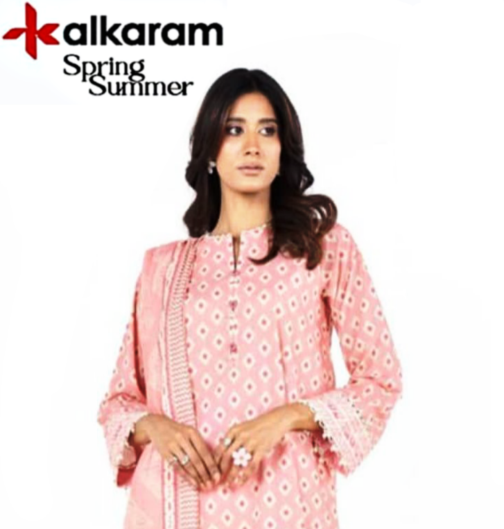 Alkaram Premium Printed Lawn 3pc