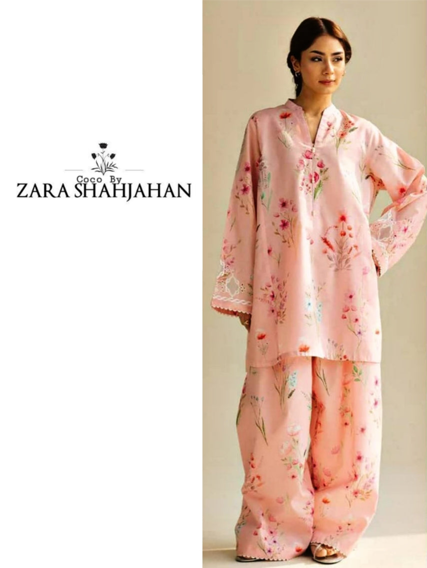 Zara Shahjahan Printed Lawn 3pc