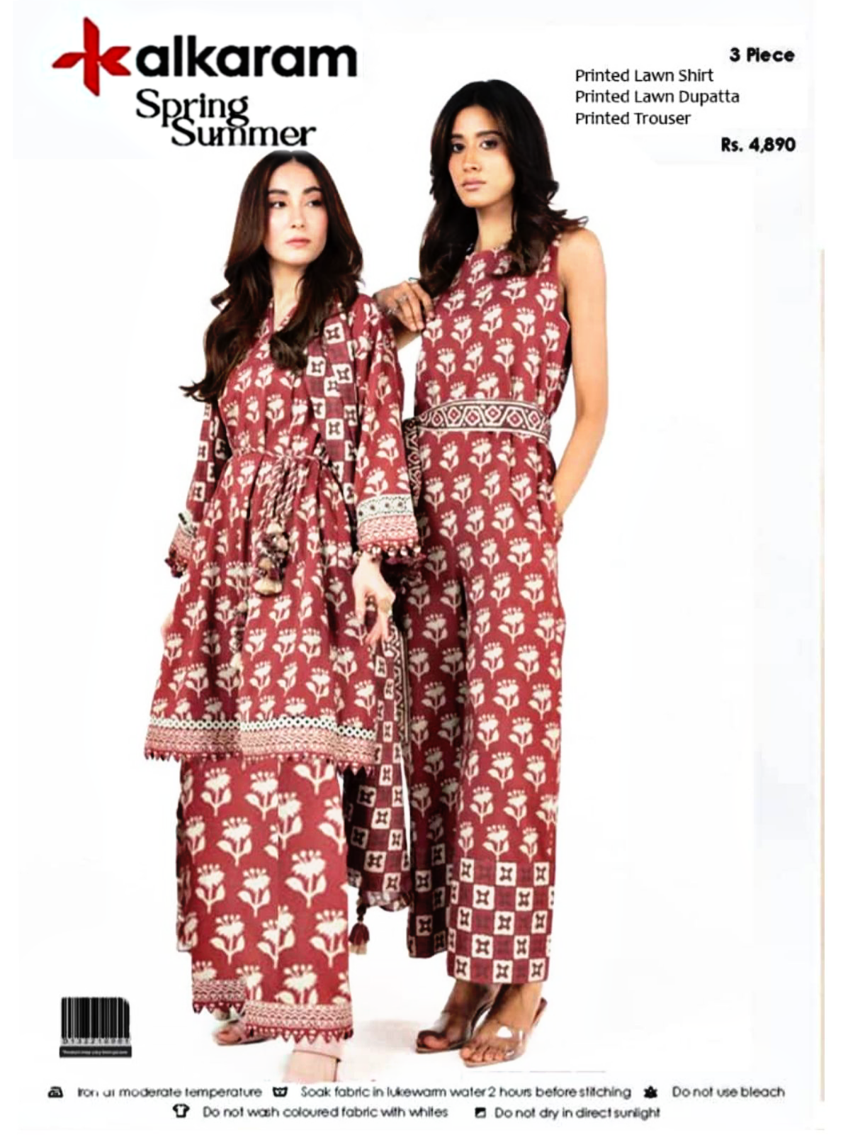 Alkaram Premium Printed Lawn 3pc