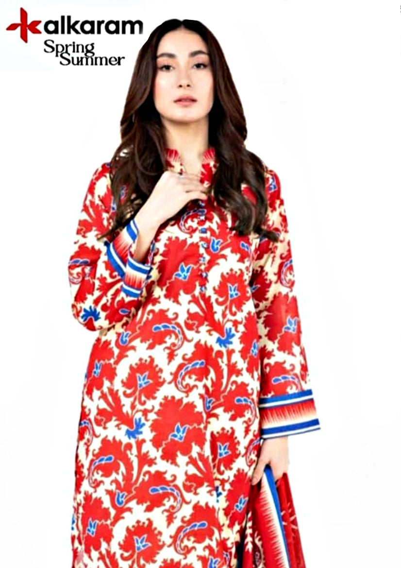 Alkaram Premium Printed Lawn 3pc