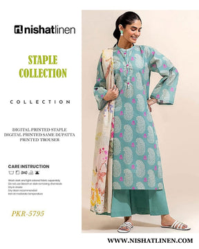 NIAHAT DIGITAL PRINTED LINEN 3PC