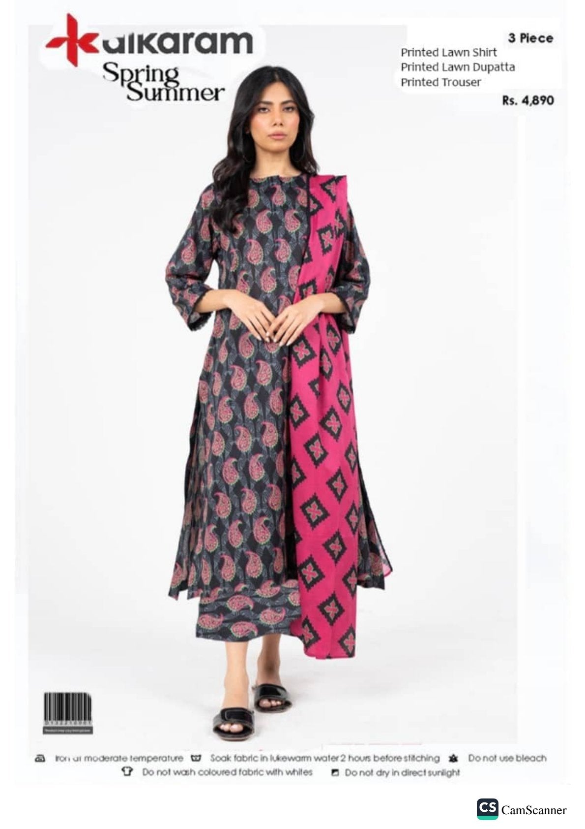 Alkaram lawn 3Piece
