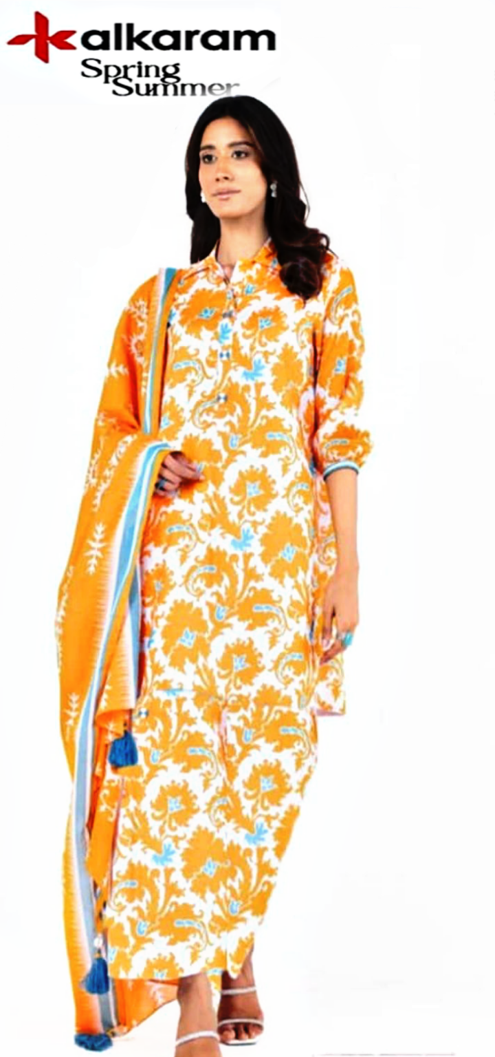 Alkaram Premium Printed Lawn 3pc