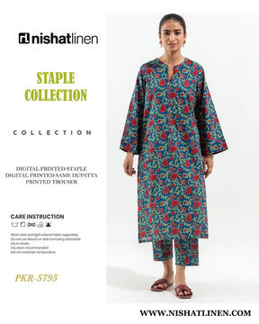 NIAHAT DIGITAL PRINTED LINEN 3PC