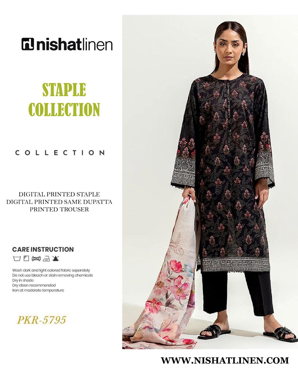 NIAHAT DIGITAL PRINTED LINEN 3PC