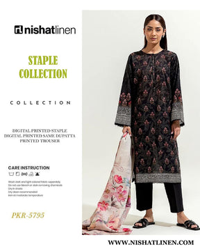 NIAHAT DIGITAL PRINTED LINEN 3PC