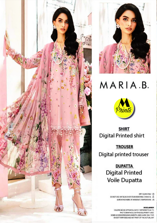 M PRINTS LAWN 3PC BY MARIA B