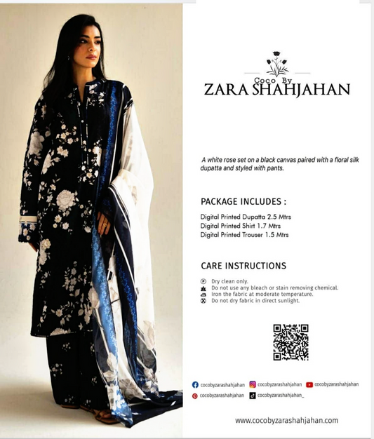 Zara Shahjahan Printed Lawn 3pc