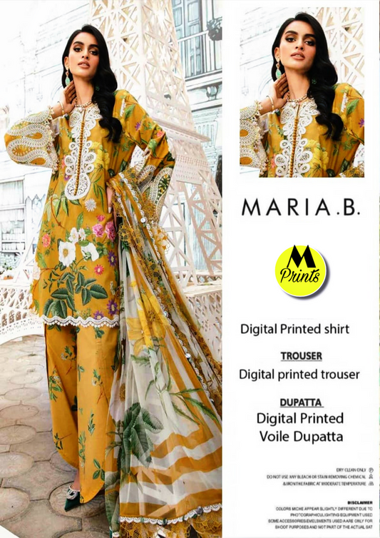M PRINTS LAWN 3PC BY MARIA B