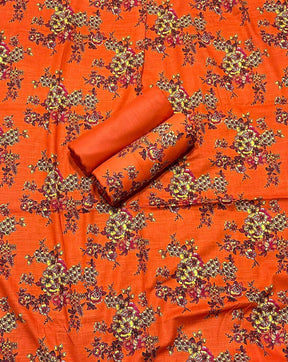 2 piece - Digital Printed fancy shutter less khaddar Suit